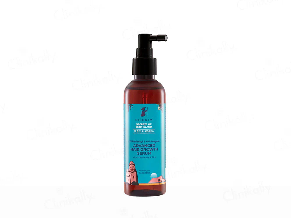 Pilgrim 3% Redensyl & 4% Anagain Advanced Hair Growth Serum With Korean Black Rice ( 100 ML )
