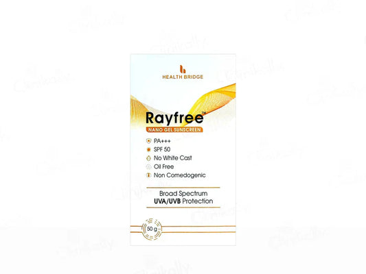Rayfree Nano Gel Sunscreen SPF 50 PA+++(50 gm)