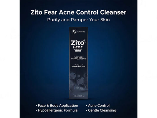 Skinurate Zito Fear Acne Control Hypoallergenic Face & Body Cleanser(100ML)