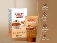 Solasafe Tinted Lightweight Mousse Sunscreen SPF 50 PA+++ (Bronze)
