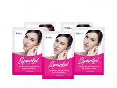 Sparkel Hydrating & Skin Lightening Facial Sheet Mask(5 Sheet Masks)