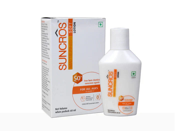 Suncros Matte Finish Soft Lotion SPF 50+ PA+++(60 ml)