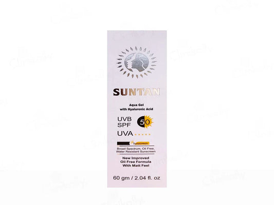 Suntan Aqua Matt Feel Sunscreen Gel SPF 50 ( 60 GM )