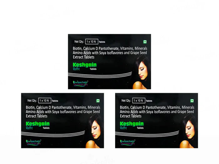 Swisscosmed Keshgain Tablet(3 x 10 Tablets)