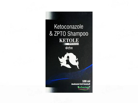 Swisscosmed Ketole ZPTO Medicated Anti-Dandruff Shampoo(100 ml)