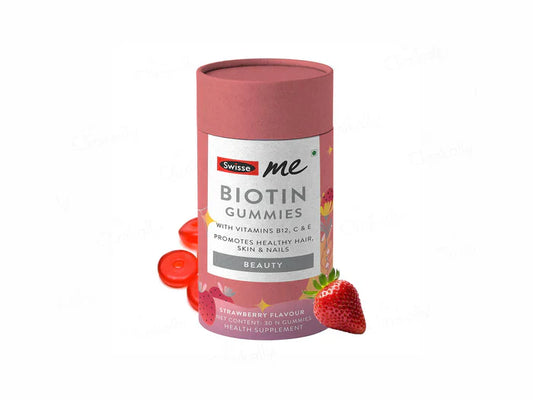 SwisseMe Beauty Biotin Gummies - Strawberry Flavour(30 Gummies)