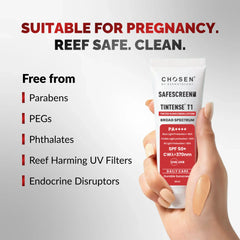 SAFESCREEN® TINTENSE® T1 (Bisque) Tinted Sunscreen Lotion PA++++ SPF 50+ (60ml)