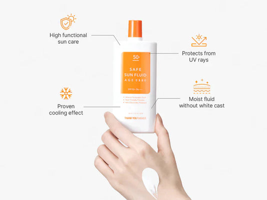 Thank You Farmer Safe Sun Fluid Age 0880 Sunscreen SPF 50+ PA++++(100 ml)