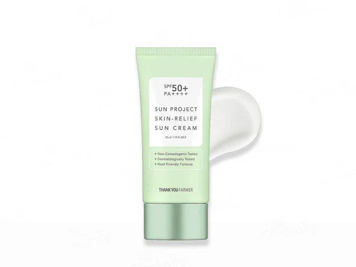 Thank You Farmer Sun Project Skin-Relief Sun Cream Sunscreen SPF 50+ PA++++(50 ml)