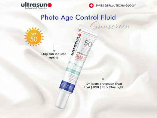 Ultrasun Photo Age Control Fluid Sunscreen For Sensitive Skin SPF 50 PA++++ ( 40 ML )