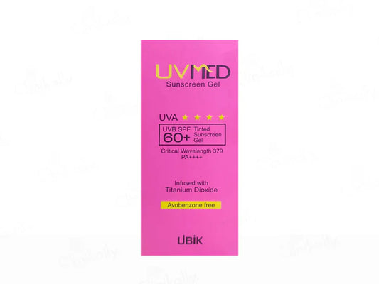 Uvmed Tinted Sunscreen Gel SPF 60+ PA++++ ( 50 ML )
