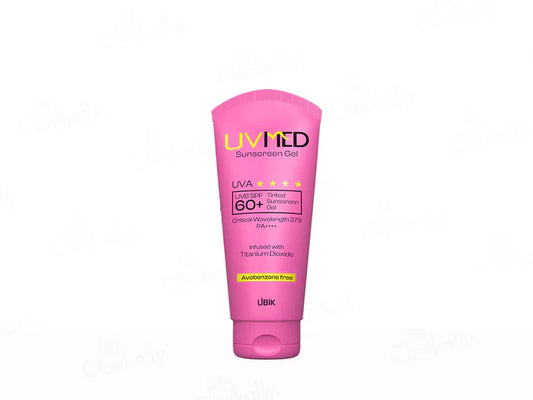 Uvmed Tinted Sunscreen Gel SPF 60+ PA++++ ( 50 ML )