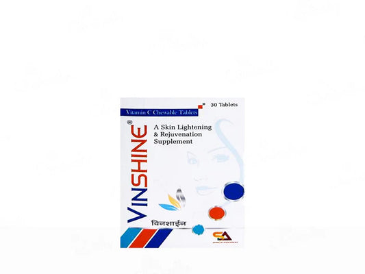 Vinshine Vitamin C Skin Lightening & Rejuvenation Chewable Tablet(30 Tablets)