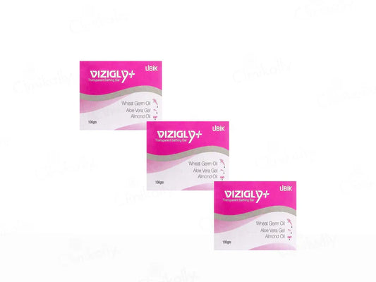 Vizigly Plus Transparent Bathing Bar(3 x 100 gm)