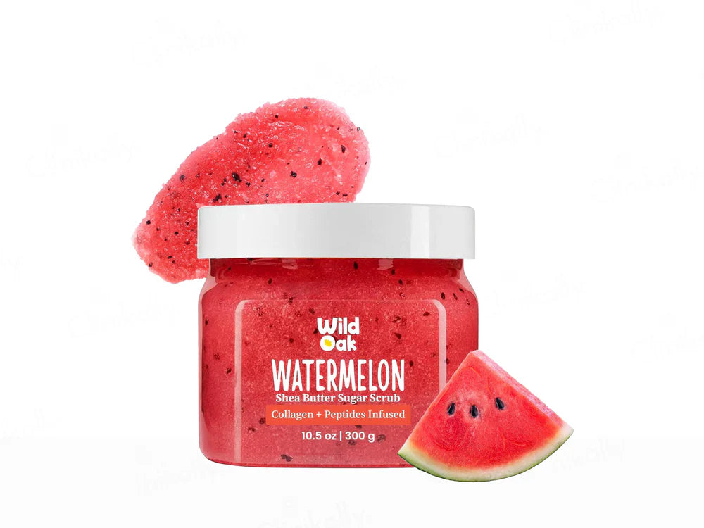 Wild Oak Watermelon Shea Butter Sugar Body Scrub ( 300 GM )