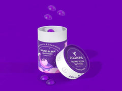 Zaocare Sound Sleep Melatonin & Chamomile Gummies - Exotic Blueberry Flavour ( 30 Gummies )