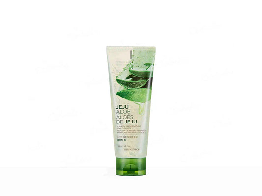 The Face Shop Jeju Aloe Fresh Soothing Foam Cleanser  ( 150 ML )