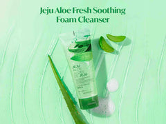 The Face Shop Jeju Aloe Fresh Soothing Foam Cleanser  ( 150 ML )