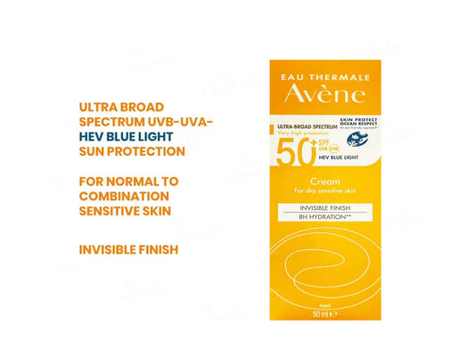 Avene Very High Protection Invisible Finish Sunscreen Cream SPF 50+(50ML)