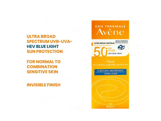 Avene Very High Protection Ultra-Light Sunscreen Fluid SPF 50+ (50ML)