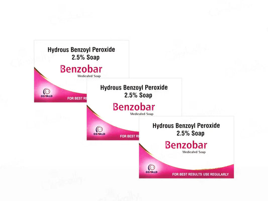 Benzobar Medicated Soap ( 3 x 75 gm )