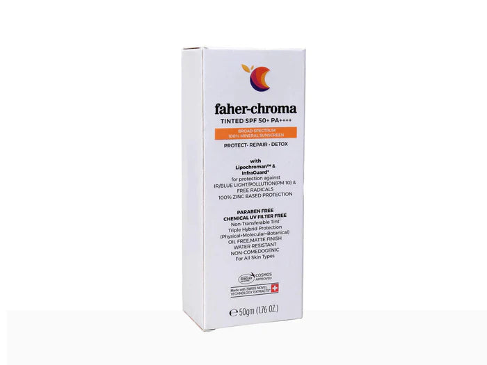 Faher-Chroma Tinted SPF 50+ Sunscreen PA++++ ( 50 GM )