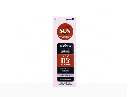 Venusia Sun Tint Velvet Touch Sunscreen Gel SPF 115+ PA++++ ( 50 GM )