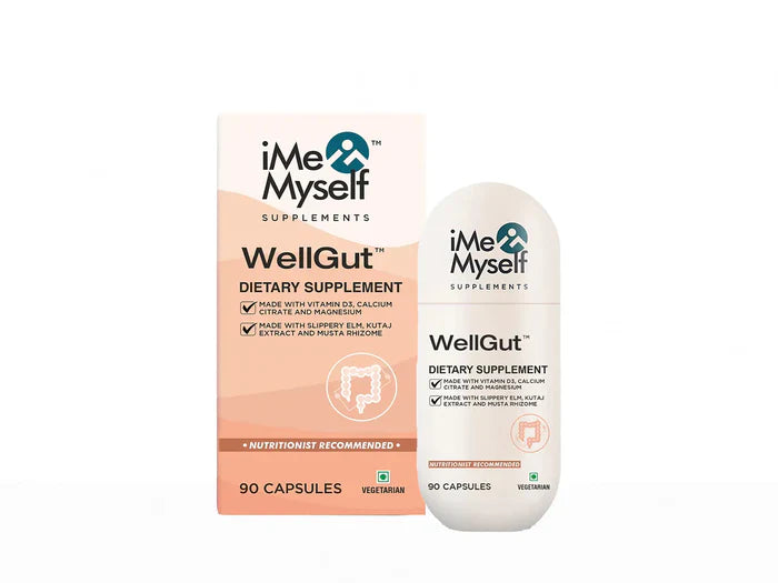 iMeMyself Well Gut Dietary Supplement Vegetarian Capsule(90 Capsules)