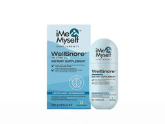 iMeMyself Well Snore Melatonin 5mg Dietary Supplement Vegetarian Capsule(90 Capsules)