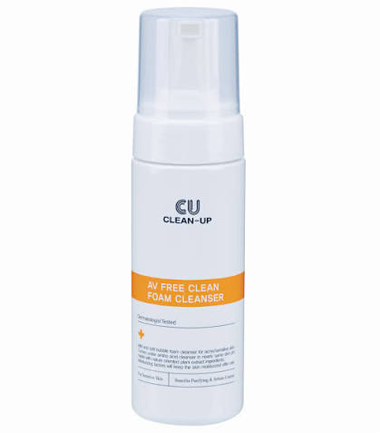 CUSKIN CU CLEAN-UP AV FREE PURIFYING FOAM CLEANSER (180ml)