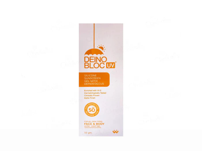 Deino Bloc UV Silicone Sunscreen Gel SPF 50 PA+++ ( 50 GM )