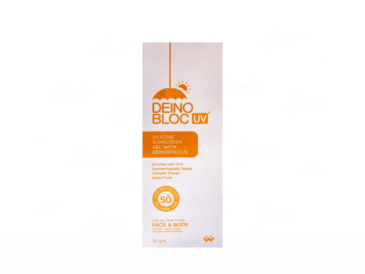 Deino Bloc UV Silicone Sunscreen Gel SPF 50 PA+++ ( 50 GM )