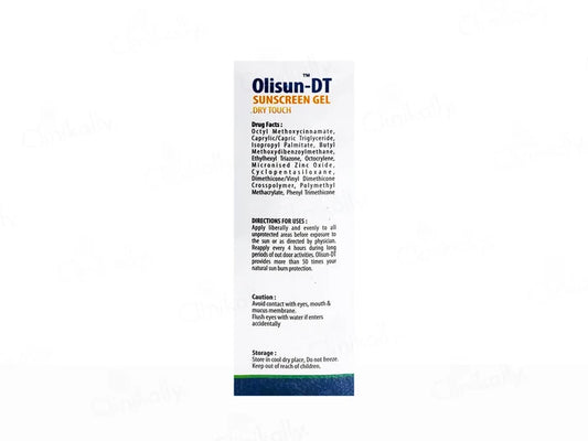 Olisun-DT Dry Touch Sunscreen Gel SPF 50+ PA+++ (60ml)
