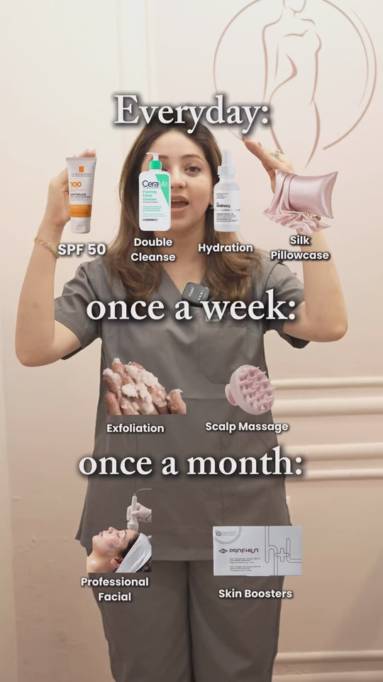 “POV- your skin needs consistency, not random panic treatments 😭🧴Everyday- cleanse + protect ☀