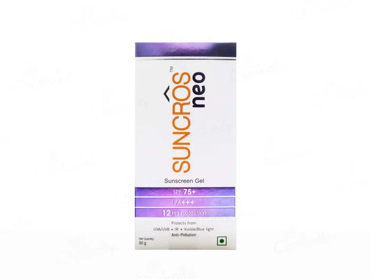 Suncros Neo Sunscreen Gel SPF 75+ PA+++(50 gm)